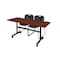 Kobe Rectangle FlipTop Table, 60" W, 29" H, Laminate Top, Cherry MKFT6030CH44BK - alternate 1